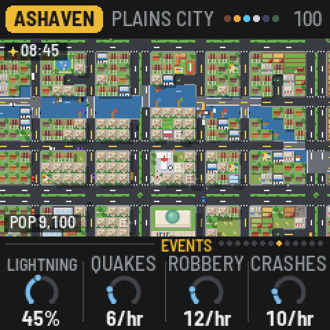 The Events page