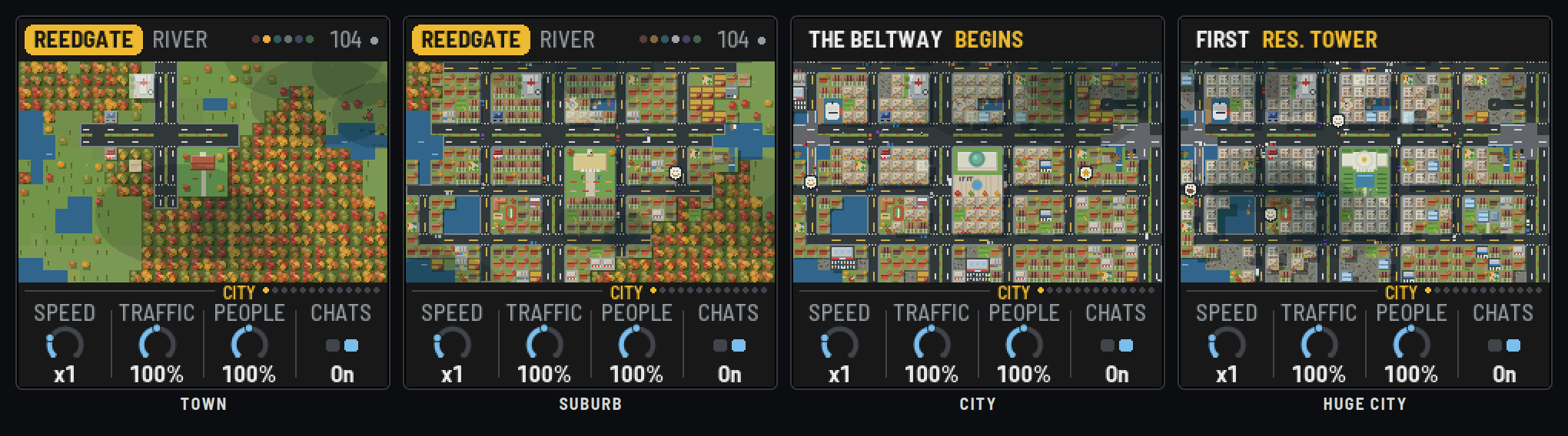 The town hall as the town grows