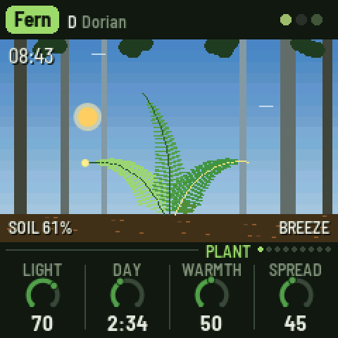 The Plant page